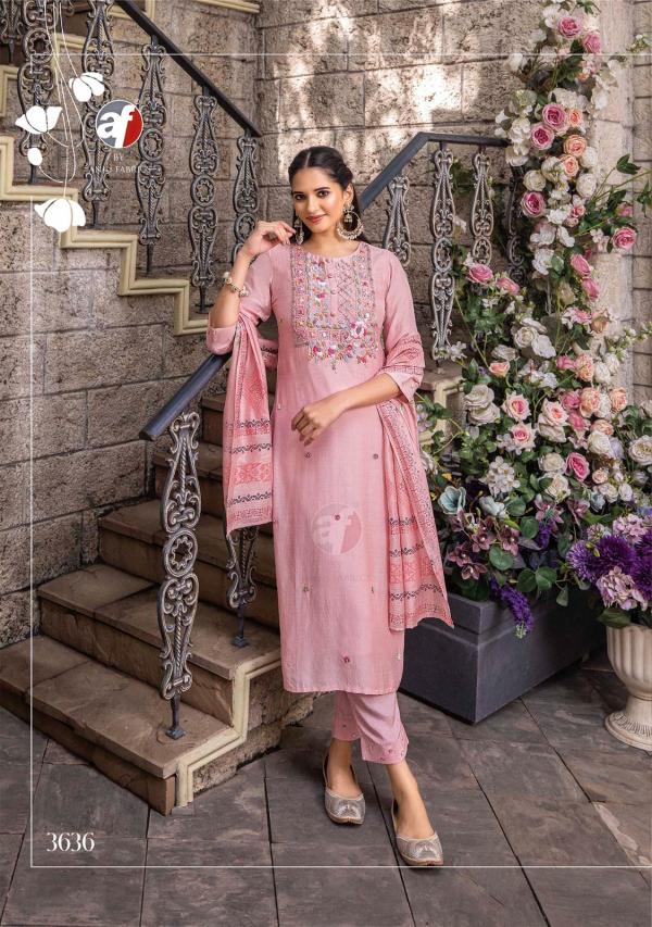 Af Golden Meadows Vol 3 Kurti Bottom With Dupatta Collection